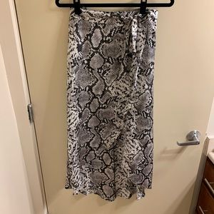 Snake print skirt